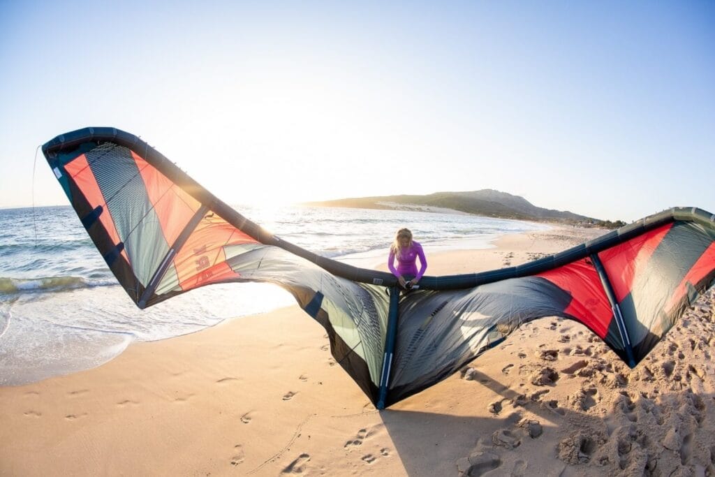 Kite e prancha Gaastra Kiteboarding prontos para a aula