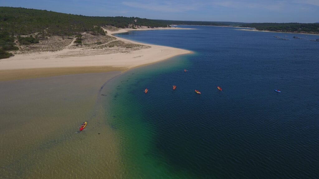 Lagoa de Albufeira kayak SUP north shore Meira Pro Center calm water